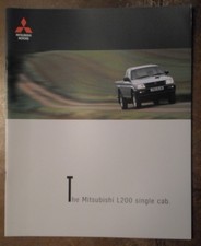 MITSUBISHI L200 SINGLE CAB PICK UP orig 1999 UK Mkt Large Format Sales Brochure