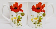 Poppy mugs set bone - poppy, 2
