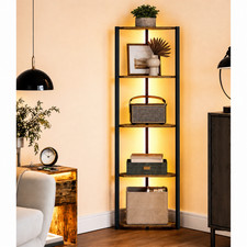 LED Corner Shelf Bookcase RGB