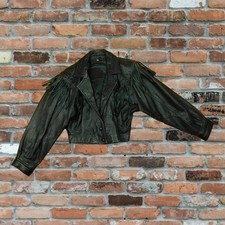 Sardar London Leather Jacket Coat Size S Biker