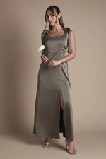Oasis Olive Midi Dress Womens
