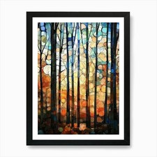 Gustav Klimt Print Trees