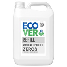 Ecover Zero Washing Up Liquid Refill, Washing Up Soap, Tough on Grease and