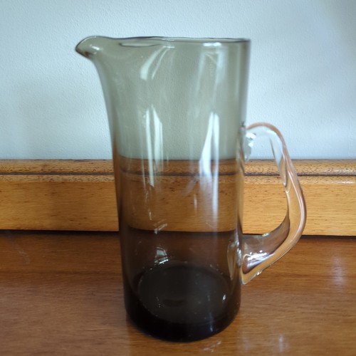 Vintage retro smoked glass - retro, jug