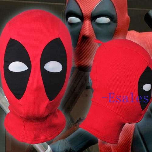 Red mask hood balaclava - red,