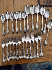 Kings Pattern Silver Plated Cutlery, Specifically Spoons And Forks EPNS A1