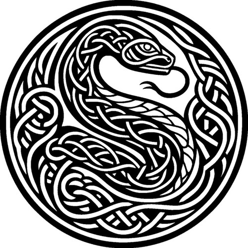 Celtic serpent motif - 'celtic,