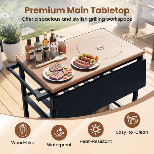 Patio dining cart metal - patio,