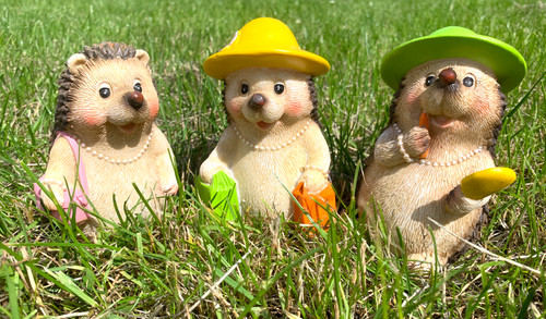 Hedgehog garden ornament - garden,