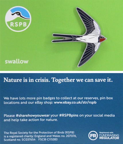 Rspb pin badge new brand - rspb, niic