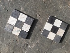 Classic Quarry Tiles Used 5x5x0.8cm WHITE ONLY X 57. Approx 1930’s and Before.
