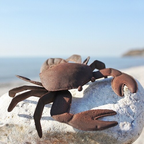 Metal tin crab - metal,