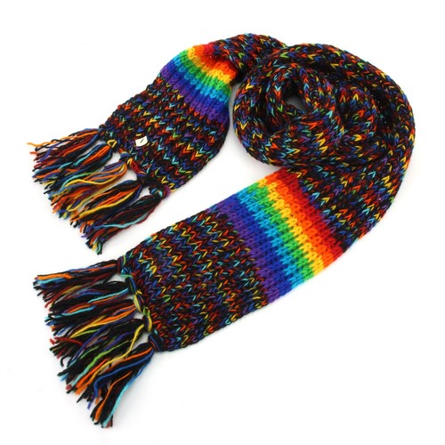 Handmade wool scarf hand - handmade,