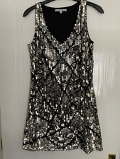 Red Herring Black Sequin Mini