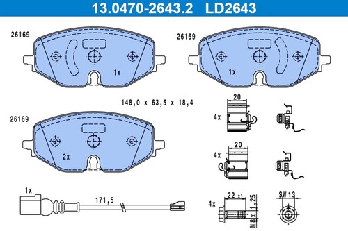Ate disc brake - brake, pad
