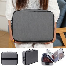 Fireproof Document Box With Locks Waterproof File Storage Organizer Box Safe Bag