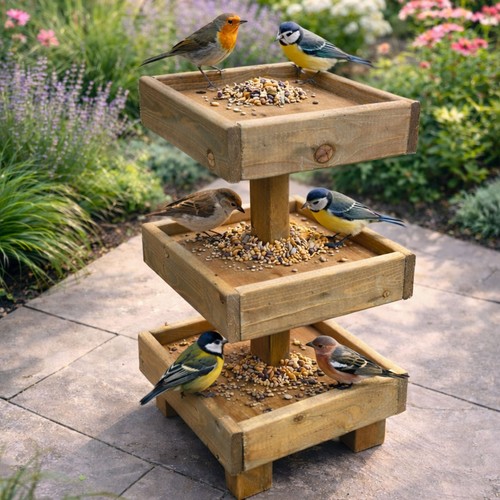 Ground wooden bird - wooden, tables