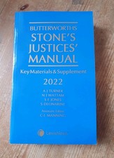 Butterworths Stones Justices’ Manual 2022 Key Materials & Supplement Book