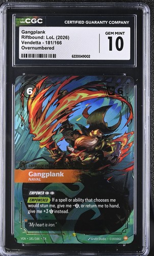 Cgc gem mint gangplank - cgc, 10
