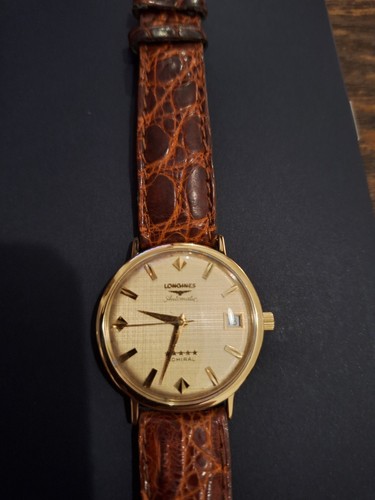 Longines admiral 18ct gold - longines,