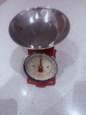Vintage retro metal kitchen scales 6lb 3 kilos