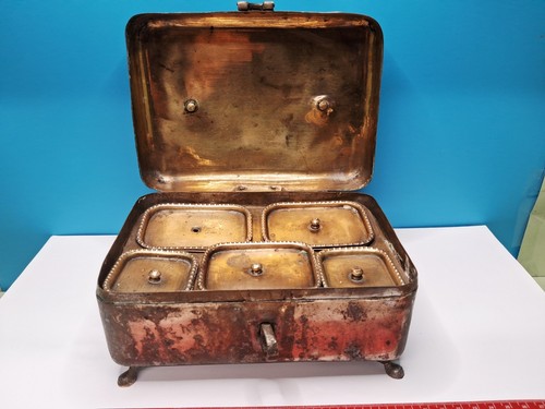 Antique vintage metal spice