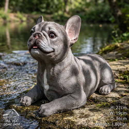 French bulldog silver art - bulldog,
