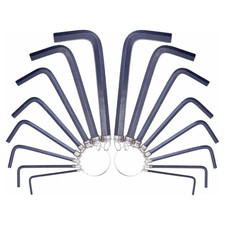 16 PCS Allen Hex Keys 2 Set of 8 Keys 1.5mm–6mm L Type Wrenches With Key Ring