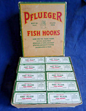 A RARE VINTAGE TRADE PACK OF 1000 PFLUEGER KIRBY PELICAN FISH HOOKS SIZE 4