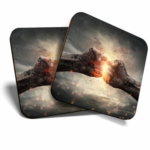 Coasters fire fist - coasters, bump