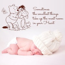 Winnie the Pooh Wall Decal Large Quote Sticker for Kids Bedroom & Baby Nursery