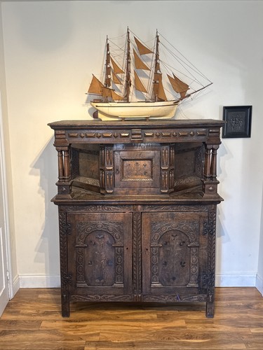 Antique court cuboard 17 - cuboard, 16/17