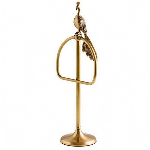 Freestanding towel loop brass - freestanding,