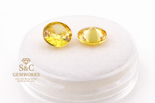 Golden yellow round - #4,