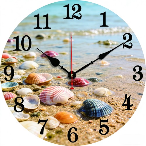 Wooden wall clock - wall, silent