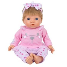 NEW Tiny Treasures Weighted Baby Doll Pink Bunny 44cm Free P&P