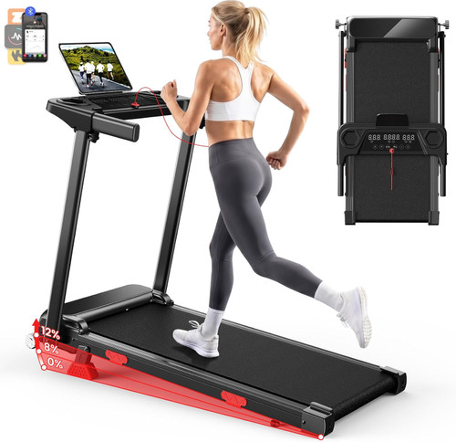 Folding treadmill for - folding, home