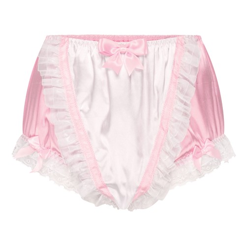Satini frilly lace sissy silky - satini,