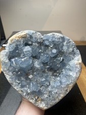 Huge X Large Blue Celestite Cluster Freeform Crystal Heart 6.435kg
