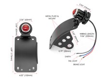 Side mount number plate holder - mount,