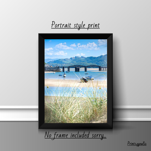 Barmouth picture print - barmouth, a4