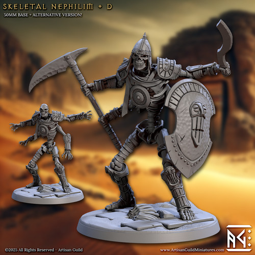 Four armed skeletal warrior - four-armed,