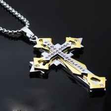 BRAND NEW Drop Dead Gorgeous 24k Gold Filled Cross on Chain~Gift Bag Included