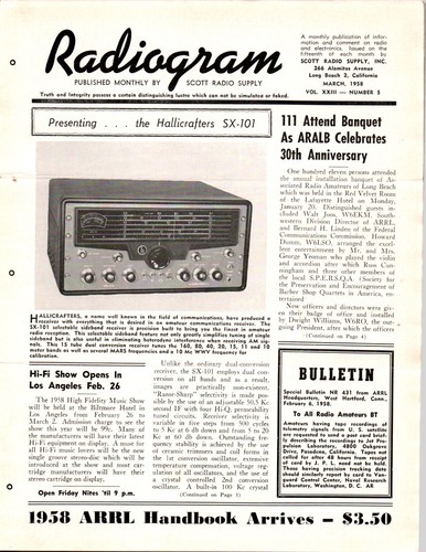 March 1958 radiogram scott - march,