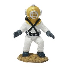 Betta White Diver Aquarium Underwater Diving Ornament Fish Tank Decoration