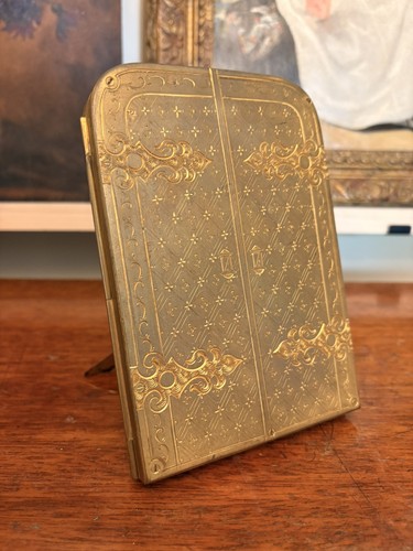 Antique gilt brass photo - gilt, frame