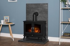 Acantha Tile & Hearth Set in