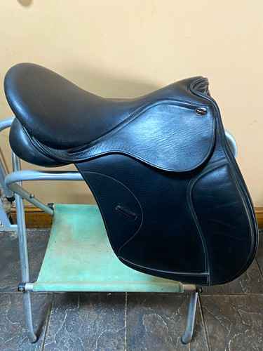 Optimus black leather - leather, saddle