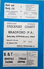 Stockport County v Bradford Park Avenue 1964/65 Season - 4th Division Fixture