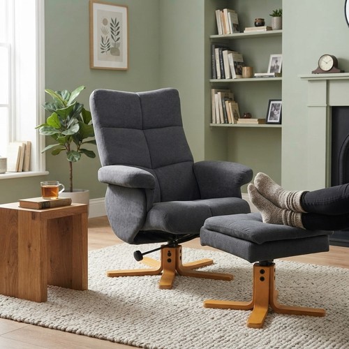 Comfortable swivel recliner - comfortable,